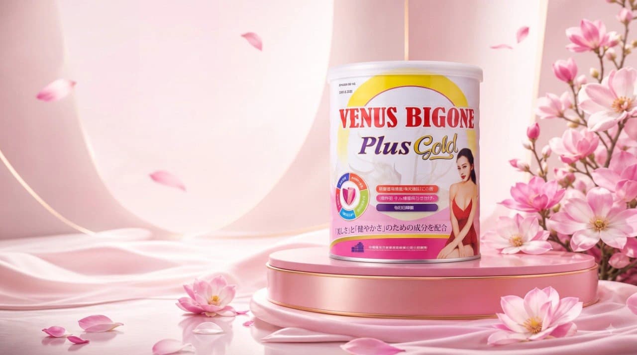 ပန်းရောင်ပိုးသားနှင့် ပန်းများပေါ်ရှိ Venus Bigone Plus Gold